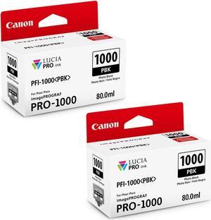 Canon 2 Pack PFI-1000 PBK Photo Black LUCIA PRO ink for imagePROGRAF PRO-1000