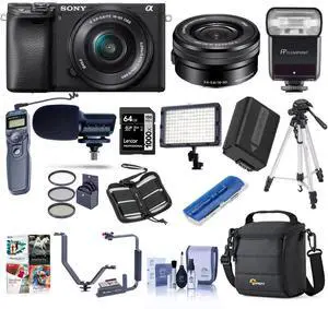 Sony Alpha a6400 Mirrorless Digital Camera with 16-50mm f/3.5-5.6 OSS Lens