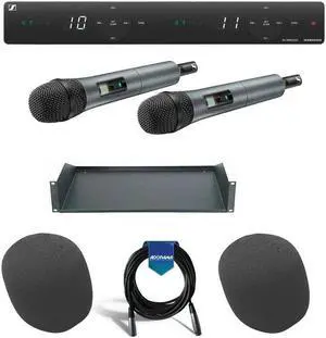 Sennheiser Wireless Dual-Vocal Set Includes 2x SKM 835-XSW-A Handheld Mic/ More