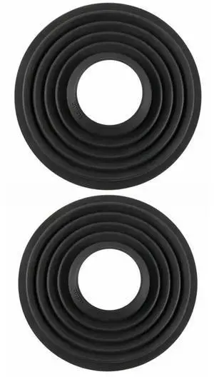 Haida Silicone Lens Hood for 50 to 70mm Diameter Lens, Black - With Silicone Lens Hood for 70-to 90mm Diameter Lens, Black