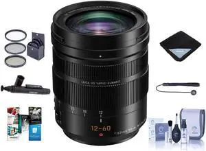 Panasonic G Leica DG Vario-Elmarit 12-60mm F/2.8-4 Lens W/ Free Accessory Bundle