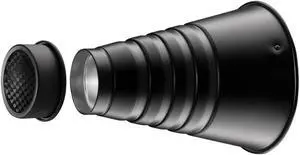 Westcott Snoot with Honeycomb Grid, Bowens-Mount, Silver/Black #4724