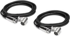Hosa Technology 2x XRR101.5 1.5 Foot 3-Pin XLR Cable #XRR101.5 2
