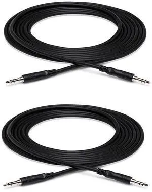Hosa Technology Hosa CMM-110 3.5 mm TRS to 3.5 mm TRS Stereo Interconnect Cable, 10 Feet , Black