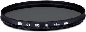 Gobe 3Peak 40.5mm SCHOTT B270 16-Layer MRC 2.3 - 2.8 (1.2-1.5 Stops) CPL Filter