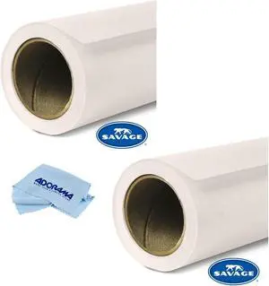 Savage 2x Widetone Seamless Background Paper 86"wide x 36' Bone W/Micro Cloth
