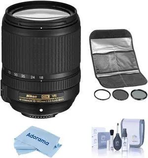 Nikon 18-140mm f/3.5-5.6G ED AF-S DX NIKKOR VR Lens - With HOYA 77MM Filter Kit