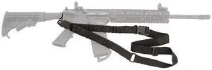 Caldwell Heavy Duty Adjustable Single Point Tactical Nylon Bungee Sling, Black