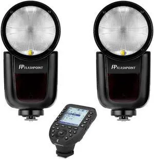 Flashpoint 2x Zoom Li-on X TTL F/ Canon (V1)+ R2 Pro II Trigger for Canon