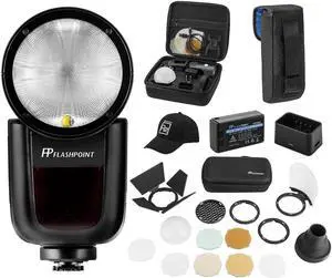 Flashpoint Zoom Li-on X R2 TTL On-Camera Round Flash Kit For Sony (Godox V1)