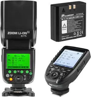 Flashpoint Zoom Li-on R2 TTL On-Camera Flash With R2 PRO n Trigger For Nikon