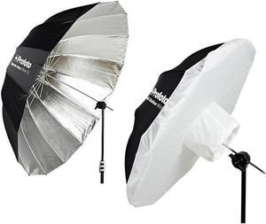 Profoto Deep 65" Silver Umbrella, XL - With Profoto Umbrella Diffuser,XL,1.5 Stp