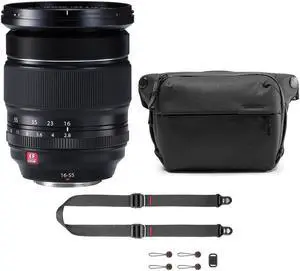 Fujifilm XF 16-55mm F2.8 RLM WR Lens W/Peak 6L Everyday Sling V2/SlideLITE Strap