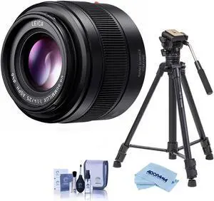 Panasonic Lumix G Leica DG Sumilux II 25mm f/1.4 Lens for Micro 4/3 W/Tripod Kit
