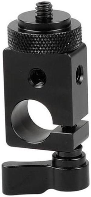 CAMVATE 15mm Single Rod Clamp with 1/4"-20 Screw Adapter, Black Lever #C0876