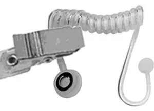 Telex ET-2 Coiled Acoustic Eartube with Clothing Clip for Earmold/Eartip
