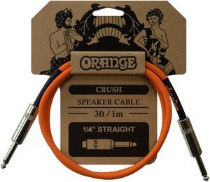 Orange Crush 3' Speaker Cable with Jack to Jack Connectors, Orange #CA040
