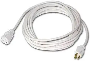 Milspec 15' Pro Classic SJTW 12/3 Extension Cord, White #D14512025