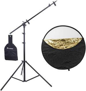 Westcott 40" 5-in-1 Collapsible Reflectr with Case W/11.5' 5-Section Light Stand