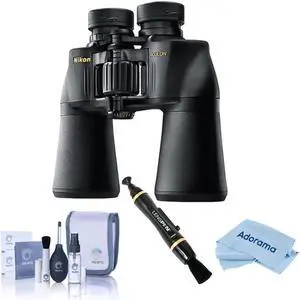 Nikon 16x50 Aculon A211 Porro Prism Binocular,4.2 Degree,Black W/Cleaning Bundle