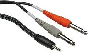 Hosa Technology Hosa 2x 10ft Stereo 3.5mm Male - Two Phone Plugs, Y-Cable