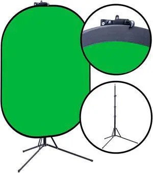 Belle Drape 60x72" Reversible Chroma Blue & Green Background Kit #BDPB-6072BG-K1