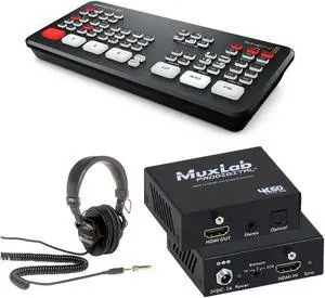 Blackmagic ATEM Mini ISO Live Production Switcher W/Headphones/Audio Extrcact
