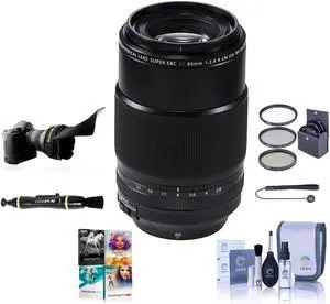 Fujifilm XF 80mm (122mm) F/2.8 R LM OIS WR Macro Lens Black With free Acc Bundle