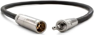 Kondor Blue 12" Mini XLR to 3.5mm TRS Locking Screw Plug Audio Cable, Black Kondor Blue 12" Mini XLR to 3.5mm TRS Locking Screw Plug Audio Cable, Black