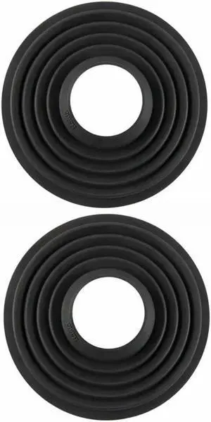 Haida 2 Pack Silicone Lens Hood for 50 to 70mm Diameter Lens, Black #HD4570 2A