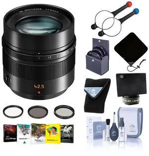 Panasonic LUMIX G Leica DG Nocticron 42.5mm f/1.2 Lens for MFT with PC Acc Kit