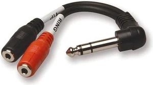 Hosa 6" 1/4" TRS Male to Dual 3.5mm TRS Female Stereo Splitter Cable #YPM-523 Hosa 6" 1/4" TRS Male to Dual 3.5mm TRS Female Stereo Splitter Cable #YPM-523