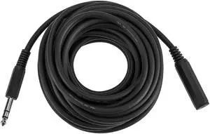 H&A Platinum Pro 25' TRS 1/4" Male to 1/4" Female Interconnect Cable #TRS-MF-25