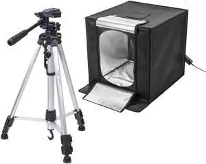Glow LED Studio-Cube Portable Shooting Tent with Dimmer (17") With Tripod