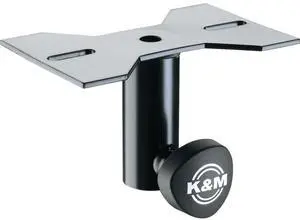 K&M 195/8 Slip-On Speaker Mounting Adapter, 110.23 lb Capacity, Black