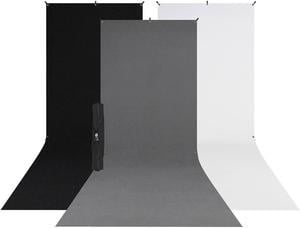 Westcott 5x12' X-Drop 3-Pack Multi-Color Backdrop Kit with Stand #615SK