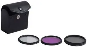 Bower 55mm Video Filter Kit with UV, CPL, & FL-D Filter #FK55C3