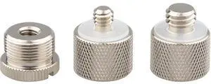 CAMVATE 1/4"-20 F to 5/8"-27 M & 5/8"-27 F to 1/4"-20 M & Screw Adapter Set