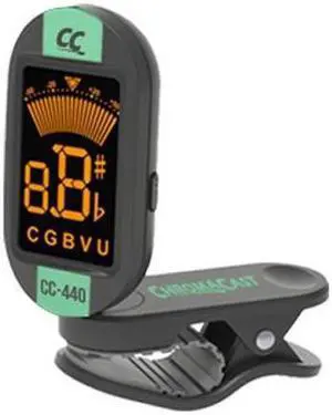 ChromaCast 440 Series Clip-On Chromatic Tuner, Surf Green