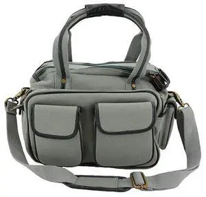Cameleon Gettysburg Large Range Bag with Concealed Carry Compartment, Gray Vegan
