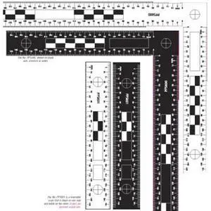 Sirchie Reversible Photo Evid Scale, 300x150mm (11.81 x 5.90") #PPS600