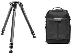 Gitzo GT5533LS Systematic Series 5 3-Section Carbon Fiber Tripod, Long, Bundle with Slinger Alpine 200 Backpack