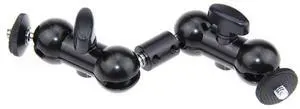 CAMVATE 7.5" 360 Degree Extension Arm with Ball Head Mounts for Camera Monitor LED Light, Black Knobs