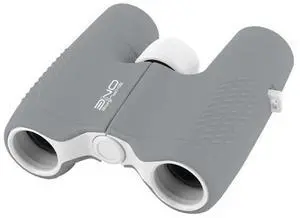 ExploreOne 6x21 Weather Resistant Roof Prism Child's Binocular with 6.8 Deg Angle of View, Gray