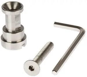 ProMediaGear BLSAT 5/8" Stainless Steel Light Spigot Adapter with 1/4"-20 Top Mounted Screw