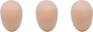 Audio-Technica AT8171 Windscreens for BP892x, BP893x & BP894x, Beige, 3-Pack