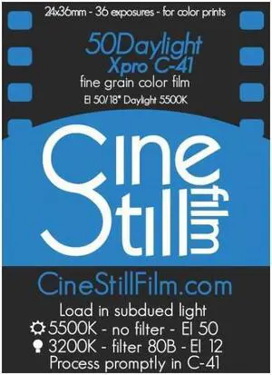 CineStill Xpro C-41 50Daylight 35mm Color Negative Film, 36 Exposures #800235