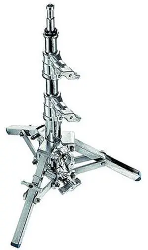 Avenger High 3.28' Alu-Baby 10 Stand with One Lazy Leg / 5/8" Mounting Stud, 2 Riser, 3 Sections