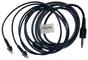 Audio Implements HDS-94 Cord "D" Straight Stereo Double Ear "Y" 1/8" Mini Plug