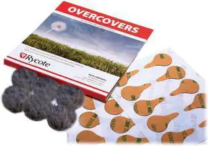 Rycote 6x Fur Discs Overcovers with 30x Stickies for Lavalier Mics, Gray #065521